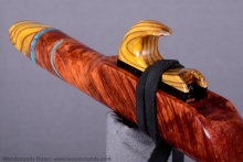 Redwood Burl Native American Flute, Minor, High Eb-5, #K21H (5)